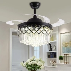 crystal ceiling fan light