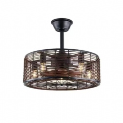 Rustic style ceiling fan