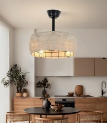 Rustic style ceiling fan