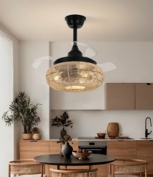 Rustic style ceiling fan