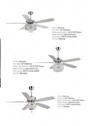 straight blade fan light