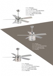 straight blade fan light