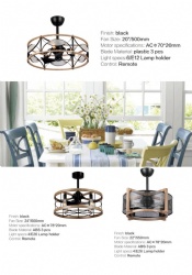 Rustic style ceiling fan