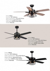 Rustic style ceiling fan