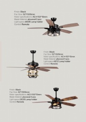 Rustic style ceiling fan
