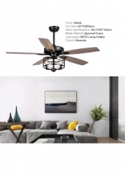 Rustic style ceiling fan