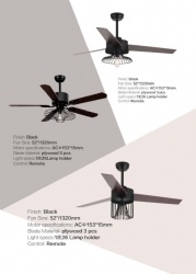 Rustic style ceiling fan