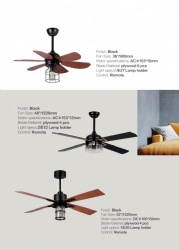 Rustic style ceiling fan