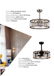 Rustic style ceiling fan