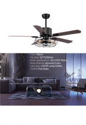 Rustic style ceiling fan