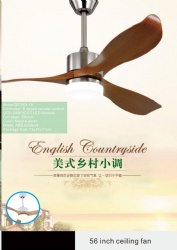 Rustic style ceiling fan